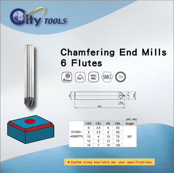 6F Chamfering End Mills